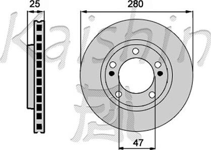 Kaishin CBR412 - Bremžu diski www.autospares.lv