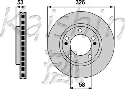 Kaishin CBR095 - Bremžu diski autospares.lv