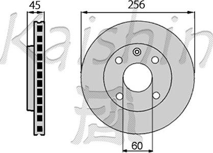 Kaishin CBR006 - Тормозной диск www.autospares.lv