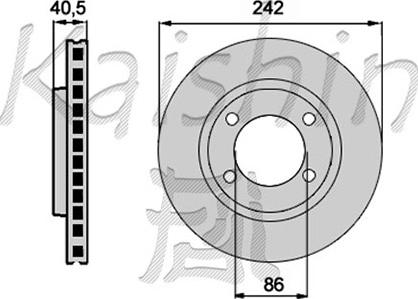 Kaishin CBR197 - Bremžu diski www.autospares.lv