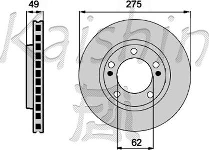 Kaishin CBR161 - Тормозной диск www.autospares.lv