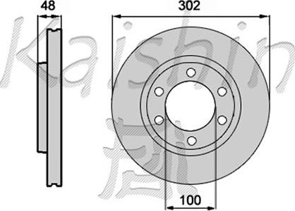 Kaishin CBR108 - Bremžu diski autospares.lv