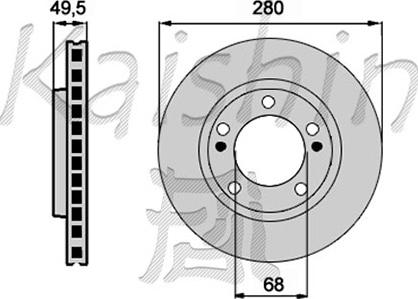 Kaishin CBR103 - Bremžu diski www.autospares.lv