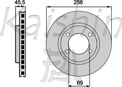 Kaishin CBR102 - Тормозной диск www.autospares.lv