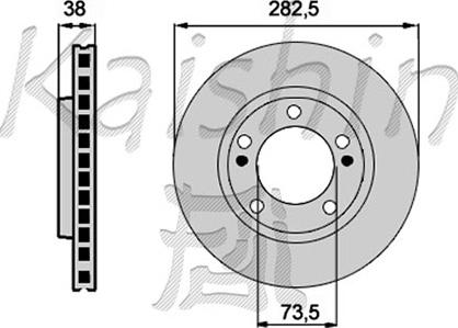 Kaishin CBR118 - Bremžu diski autospares.lv