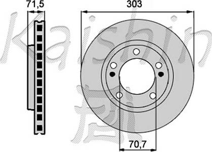 Kaishin CBR327 - Bremžu diski www.autospares.lv