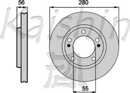 Kaishin CBR296 - Bremžu diski www.autospares.lv