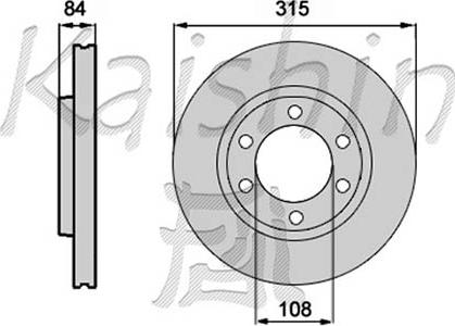 Kaishin CBR248 - Brake Disc www.autospares.lv