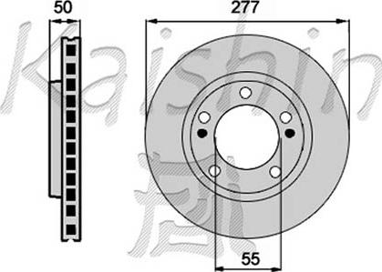 Kaishin CBR224 - Тормозной диск www.autospares.lv