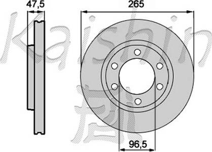 Kaishin CBR273 - Bremžu diski autospares.lv