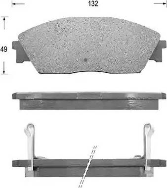 Kaishin D5039 - Brake Pad Set, disc brake www.autospares.lv