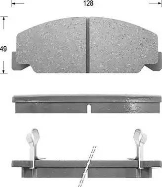 Kaishin D5037 - Brake Pad Set, disc brake www.autospares.lv