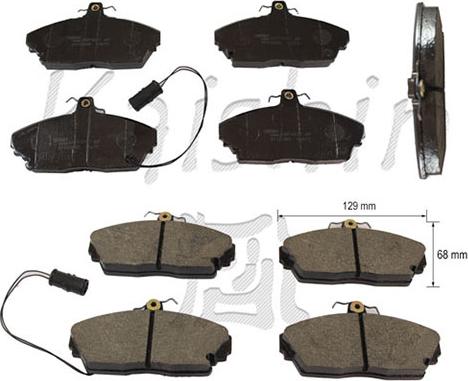 Kaishin D5271 - Brake Pad Set, disc brake www.autospares.lv