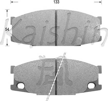 Kaishin D6060 - Bremžu uzliku kompl., Disku bremzes autospares.lv