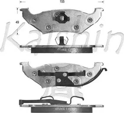 Kaishin D10030 - Bremžu uzliku kompl., Disku bremzes autospares.lv