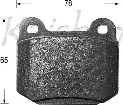 Kaishin D10125 - Brake Pad Set, disc brake www.autospares.lv