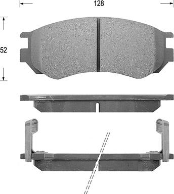 Kaishin D1151 - Bremžu uzliku kompl., Disku bremzes www.autospares.lv