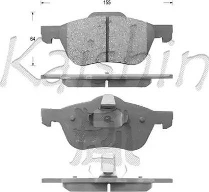 Kaishin D1256 - Bremžu uzliku kompl., Disku bremzes autospares.lv