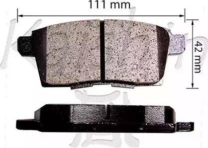 Kaishin D3143 - Brake Pad Set, disc brake www.autospares.lv