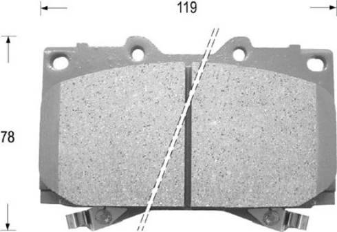 Kaishin D2177 - Brake Pad Set, disc brake www.autospares.lv