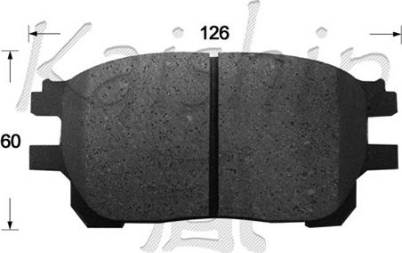 Kaishin D2263 - Brake Pad Set, disc brake www.autospares.lv