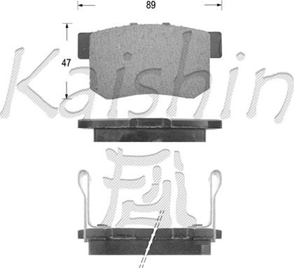 Kaishin FK5066 - Bremžu uzliku kompl., Disku bremzes autospares.lv