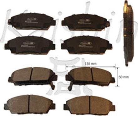 Kaishin FK5080 - Brake Pad Set, disc brake www.autospares.lv