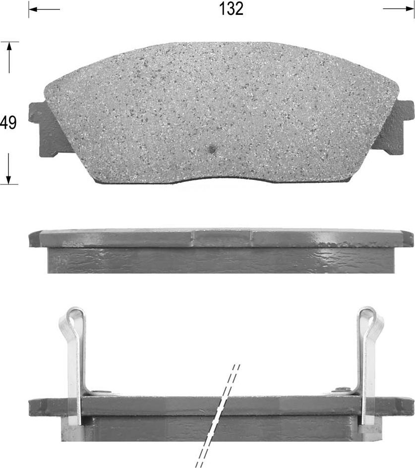 Kaishin FK5039 - Brake Pad Set, disc brake www.autospares.lv