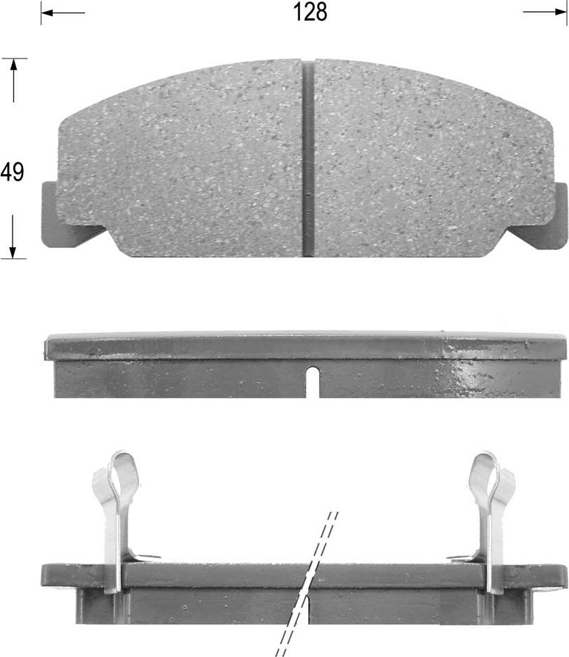 Kaishin FK5037 - Brake Pad Set, disc brake www.autospares.lv