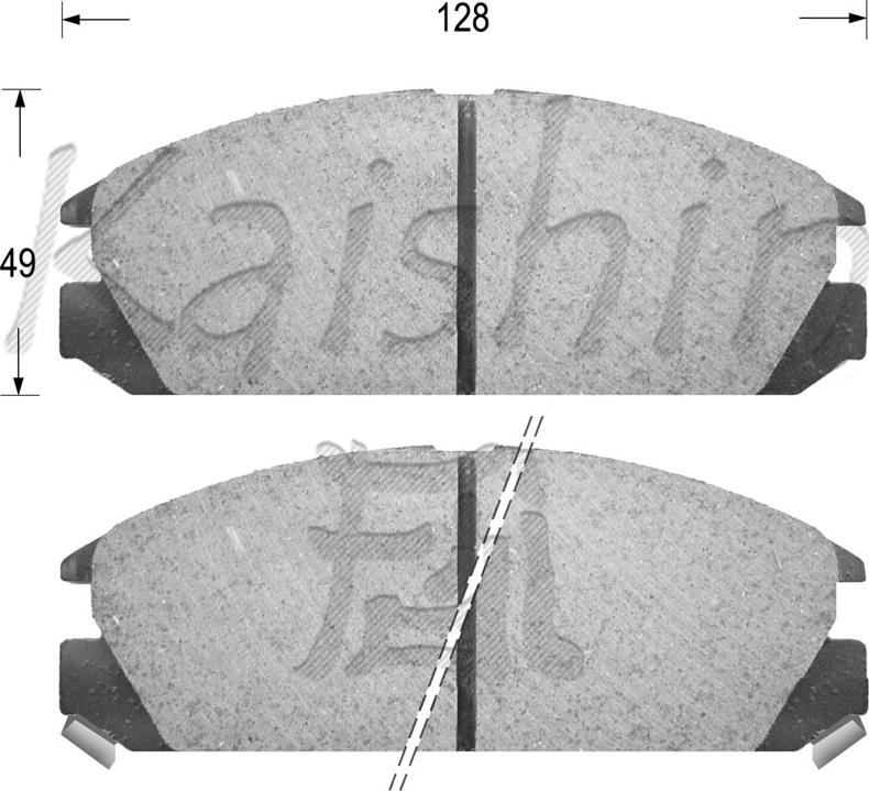 Kaishin FK5022 - Brake Pad Set, disc brake www.autospares.lv