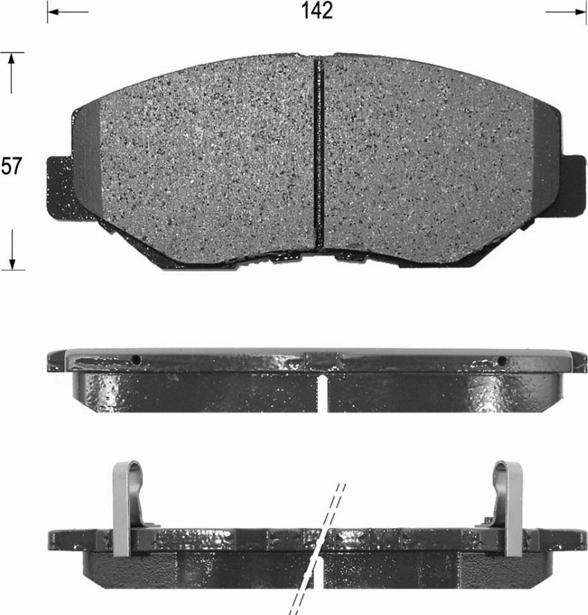 Kaishin FK5128 - Bremžu uzliku kompl., Disku bremzes www.autospares.lv