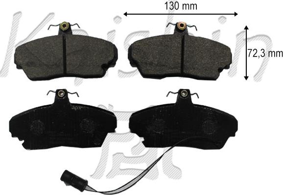 Kaishin FK5273 - Brake Pad Set, disc brake www.autospares.lv