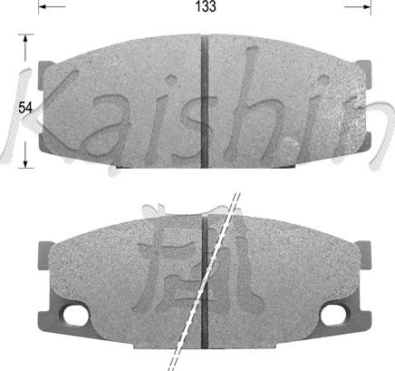 Kaishin FK6060 - Bremžu uzliku kompl., Disku bremzes autospares.lv