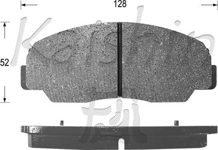 Kaishin FK0020 - Bremžu uzliku kompl., Disku bremzes www.autospares.lv