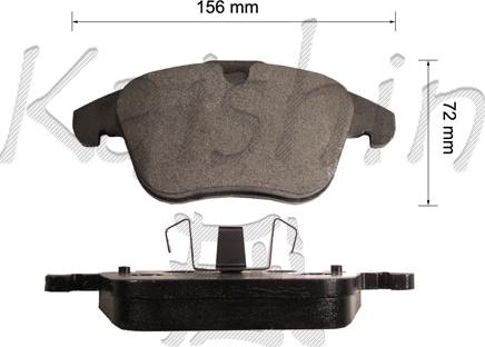 Kaishin FK10159 - Brake Pad Set, disc brake www.autospares.lv