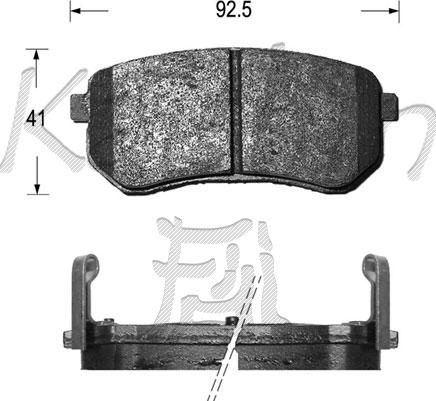 Kaishin FK11160 - Bremžu uzliku kompl., Disku bremzes www.autospares.lv