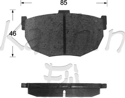 Kaishin FK1113 - Brake Pad Set, disc brake www.autospares.lv