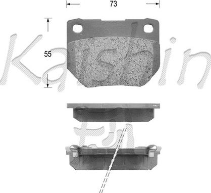 Kaishin FK1124 - Bremžu uzliku kompl., Disku bremzes autospares.lv