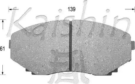 Kaishin FK3099 - Brake Pad Set, disc brake www.autospares.lv