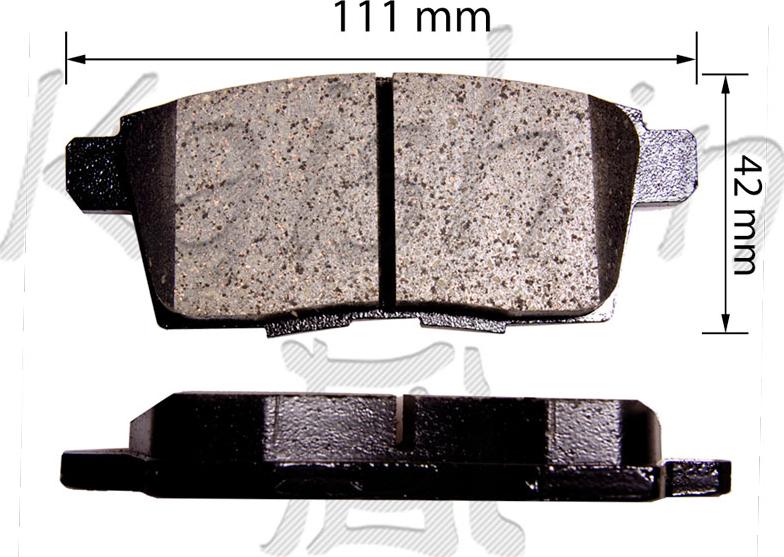 Kaishin FK3143 - Brake Pad Set, disc brake www.autospares.lv