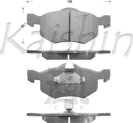 Kaishin FK3114 - Bremžu uzliku kompl., Disku bremzes autospares.lv