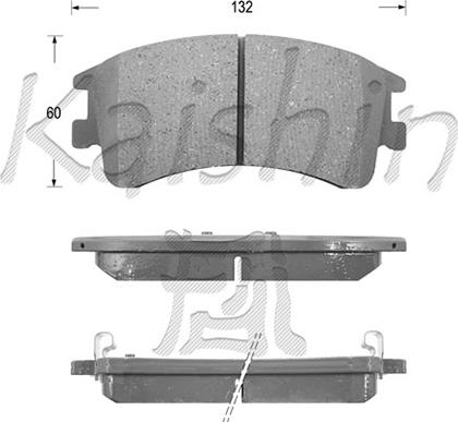 Kaishin FK3125 - Bremžu uzliku kompl., Disku bremzes www.autospares.lv