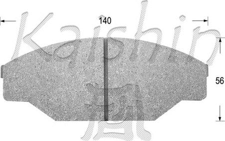 Kaishin FK2069 - Brake Pad Set, disc brake www.autospares.lv