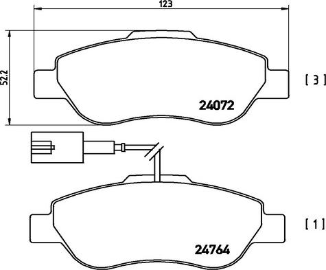 Kaishin FK20005 - Brake Pad Set, disc brake www.autospares.lv