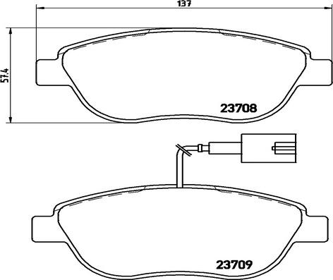 Kaishin FK20038 - Тормозные колодки, дисковые, комплект www.autospares.lv