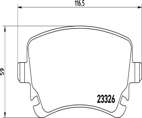 Kaishin FK20156 - Brake Pad Set, disc brake www.autospares.lv