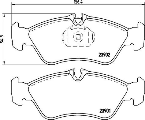 Kaishin FK20150 - Brake Pad Set, disc brake www.autospares.lv