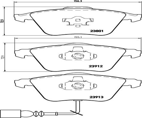 Kaishin FK20160 - Bremžu uzliku kompl., Disku bremzes www.autospares.lv