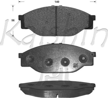 Kaishin FK2086 - Brake Pad Set, disc brake www.autospares.lv