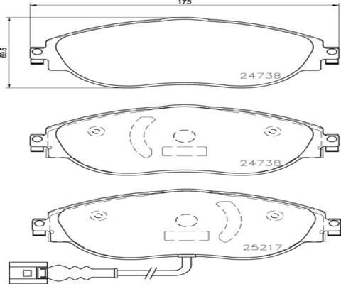 Kaishin FK20303 - Bremžu uzliku kompl., Disku bremzes www.autospares.lv